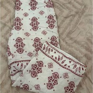 Anthropologie Cream Fabric